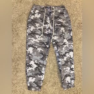 Gray Camouflage Pants
